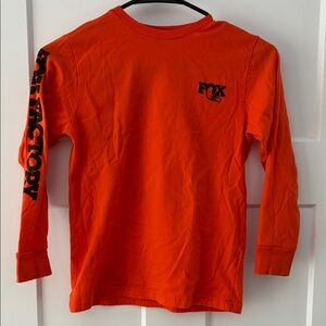 Fox Kids Vibrant Orange Long Sleeve Tee